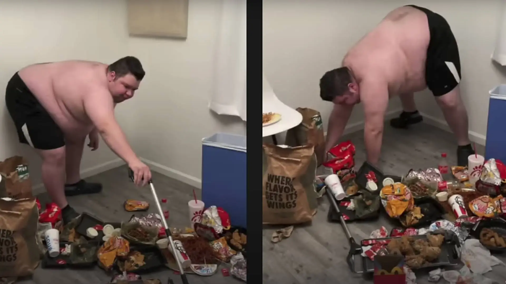 Before is dramatic weight loss (Nikocado Avocado/ YouTube)