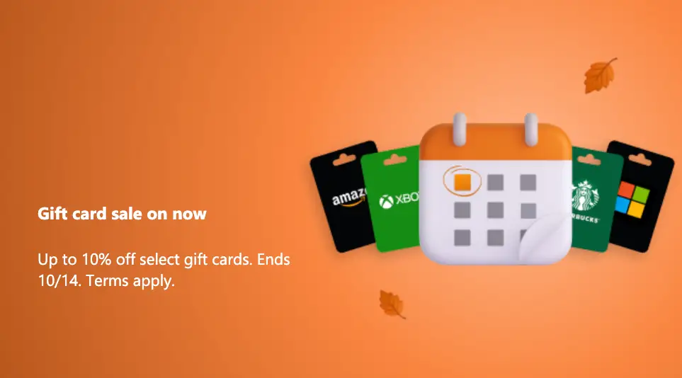 Microsoft has launched its limited-time gift card discount, letting you exchange points for in-store credit (Microsoft)