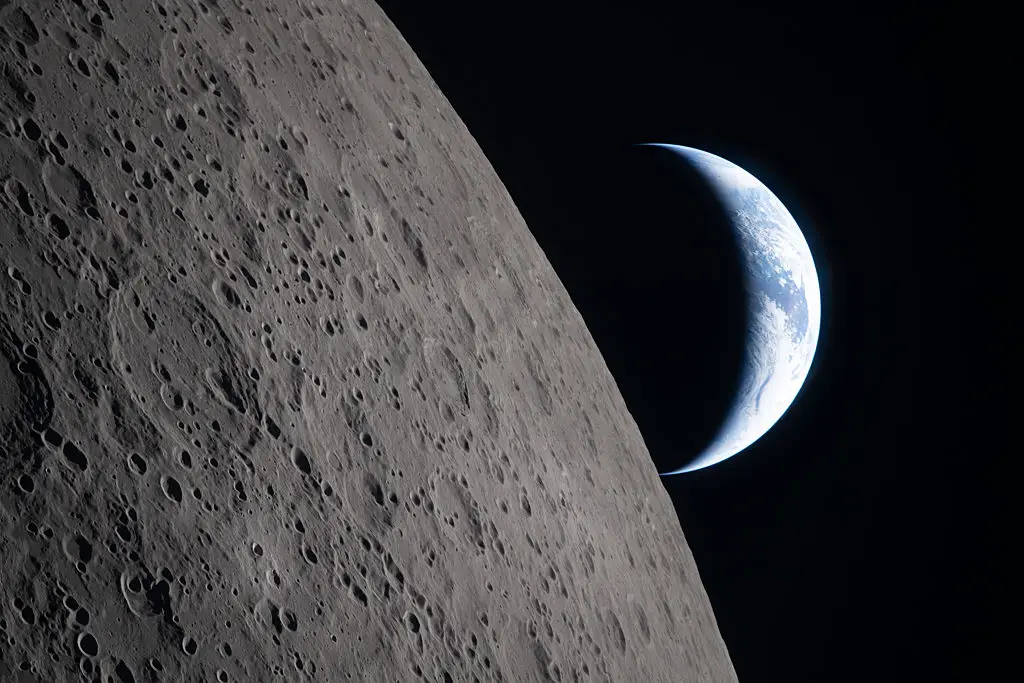 The SpaceX Falcon 9 rocket fragment will strike the Moon's surface on August 5 (NASA via Getty Images)