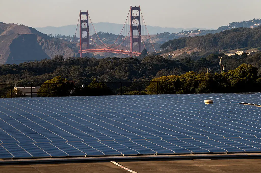 The Department of Transportation claims to have found undocumented radios in solar power infrastructure (David Paul Morris/Bloomberg via Getty Images)