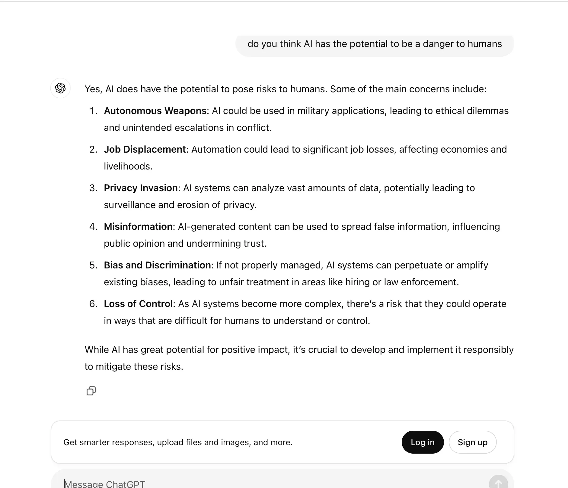 The bleak future of the human race (ChatGPT)