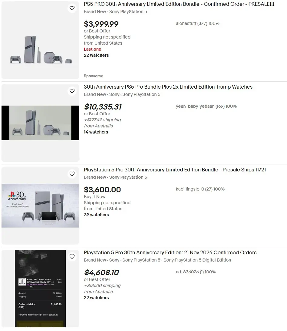 You might need 30 years to save up for one of these... (eBay)