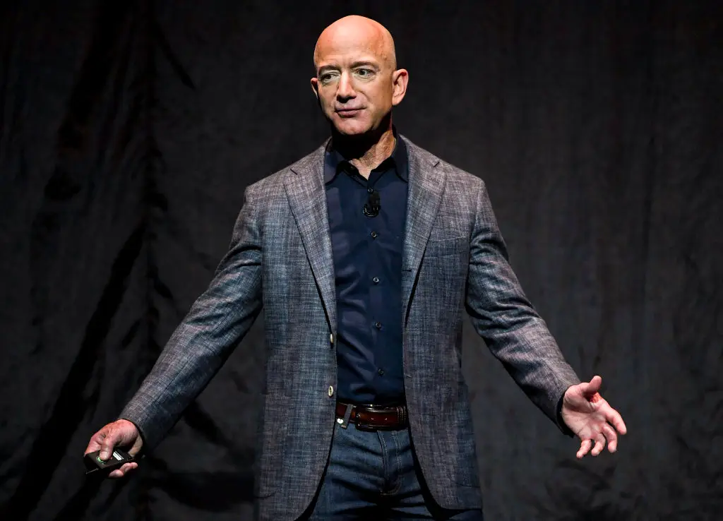 Bezos has officially joined the 'space race' with Blue Origin (The Washington Post / Contributor / Getty)