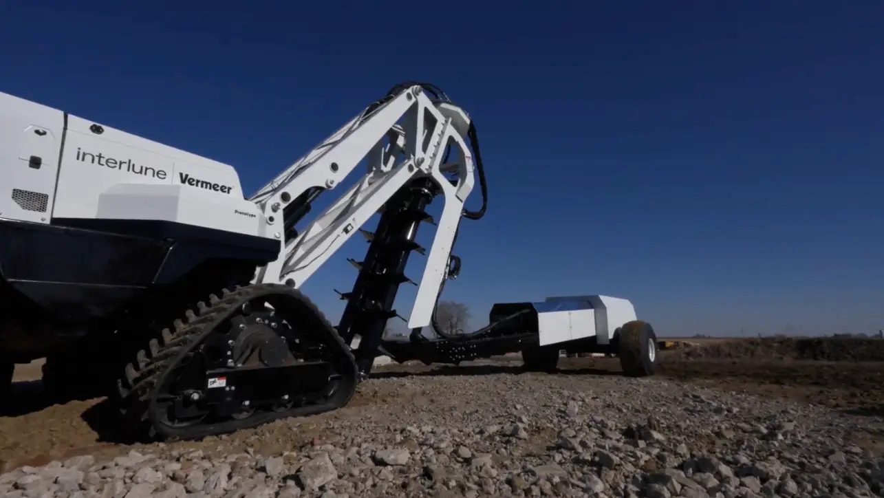 A full-scale prototype of the Interlune excavator (Interlune)