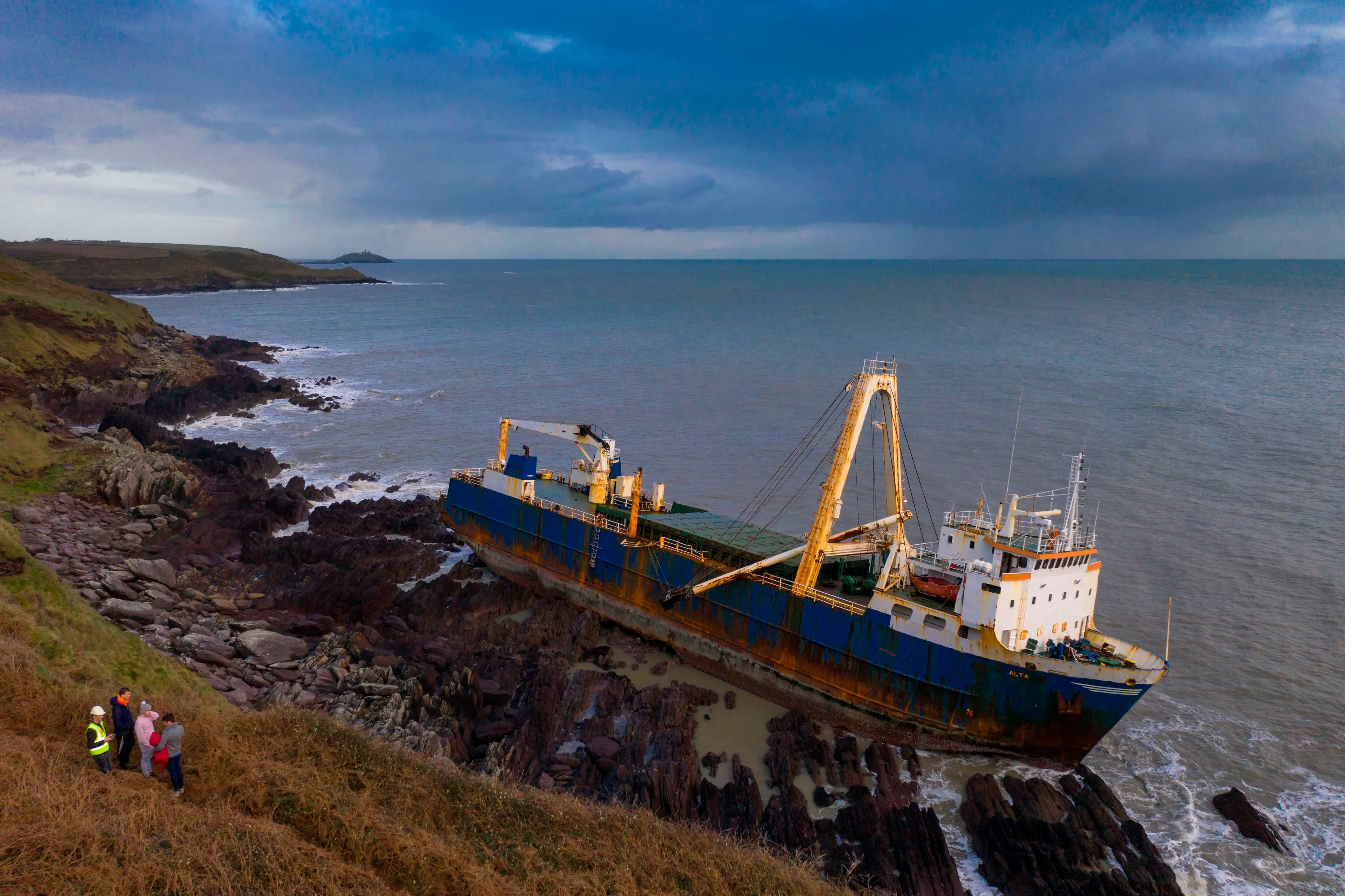  The MV Alta washed up in Ireland in 2020 (CATHAL NOONAN / Contributor / Getty)