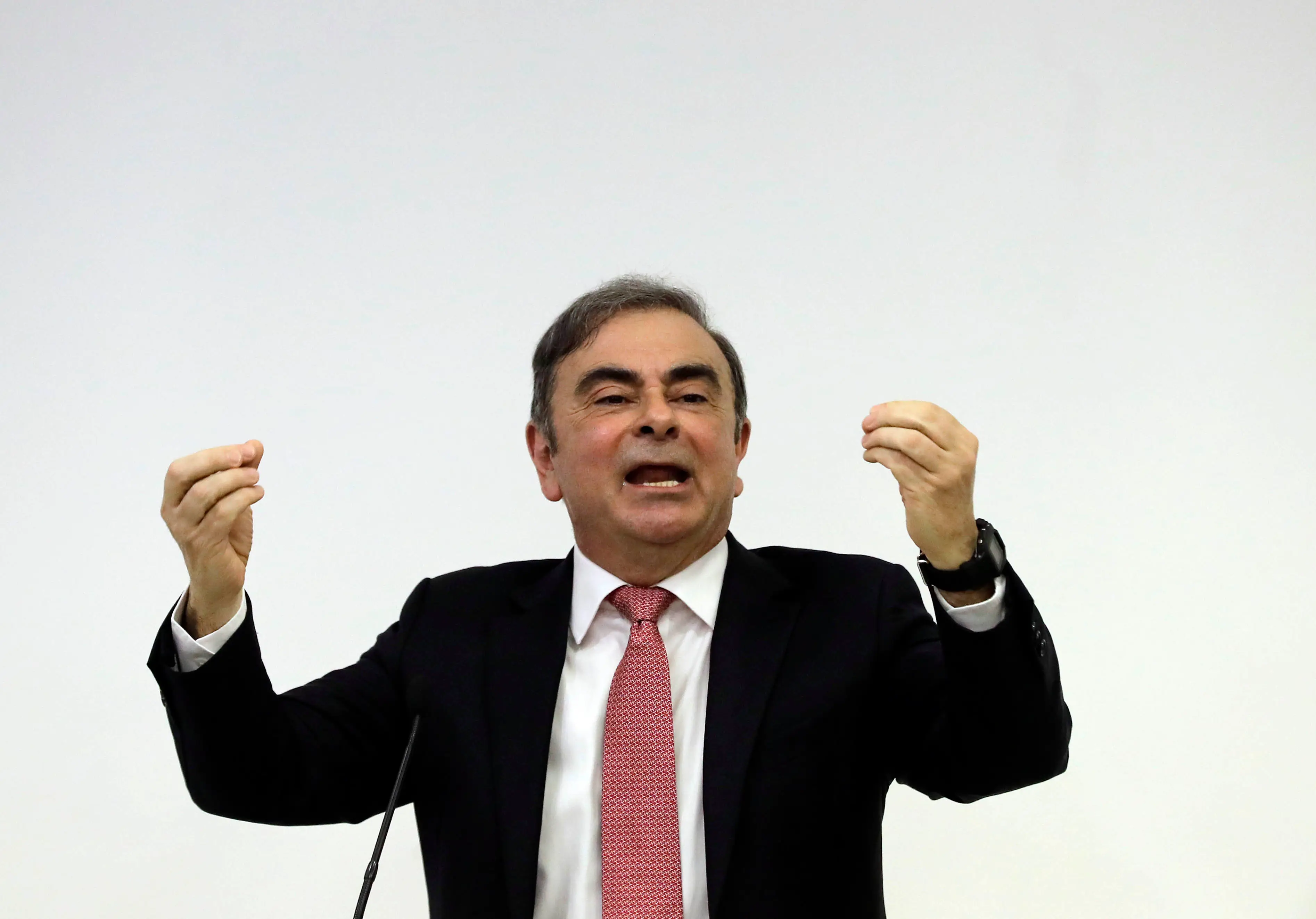 The mogul ended up fleeing Japan in a 3 ft box to dodge a gruelling life sentence behind bars (JOSEPH EID/AFP via Getty Images)