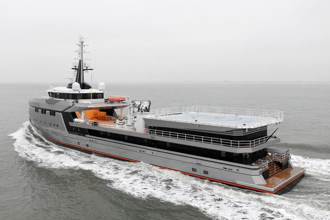 Abeona is one of Bezos' support yachts (Wim Kosten/maritimephoto.com)