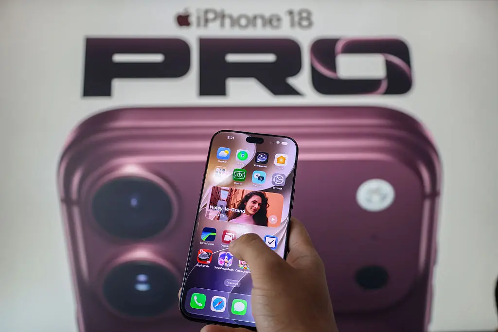Sending the iPhone 18 Pro with its normal battery would deem it to be 'hazardous' (Firdous Nazir/NurPhoto via Getty Images)