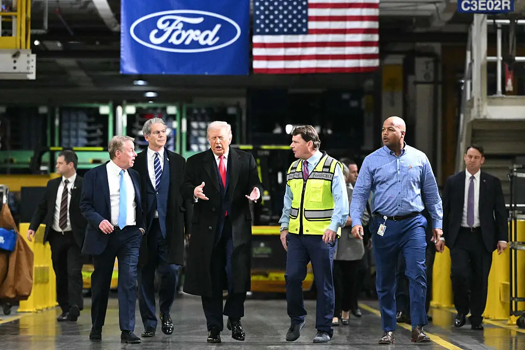 Trump's visit to the Ford factory has been marred by controversy (MANDEL NGAN / Contributor / Getty)