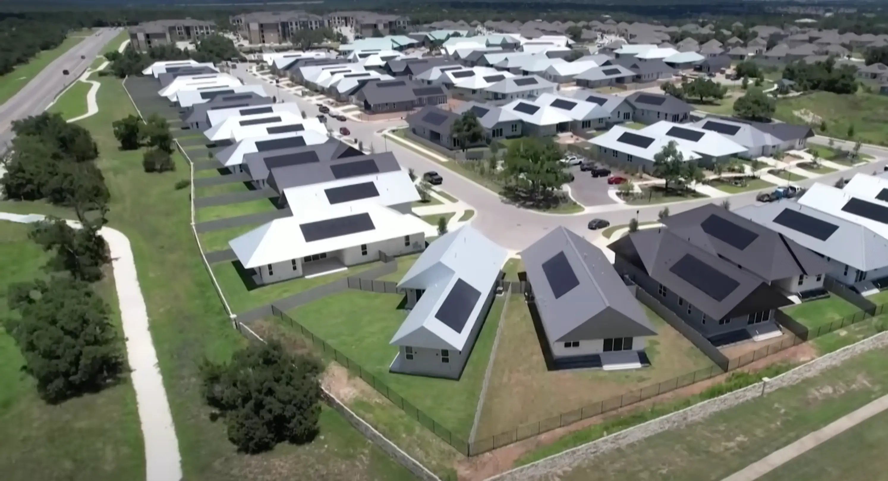 The new neighborhood is nearly complete (YouTube/@telegraph)