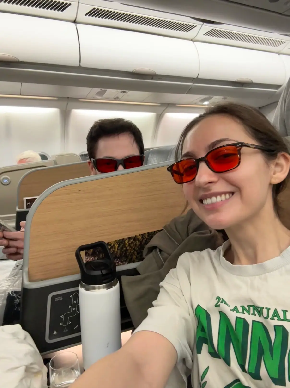 He flew to Australia with his partner Kate Tolo (X/Bryan Johnson)