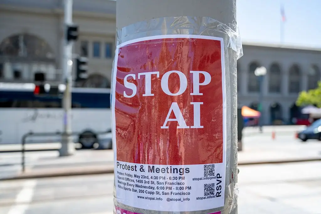 AI poses a real danger to our survival in the near future, as Coxon warns people not to underestimate the technology (Smith Collection/Gado/Getty Images)