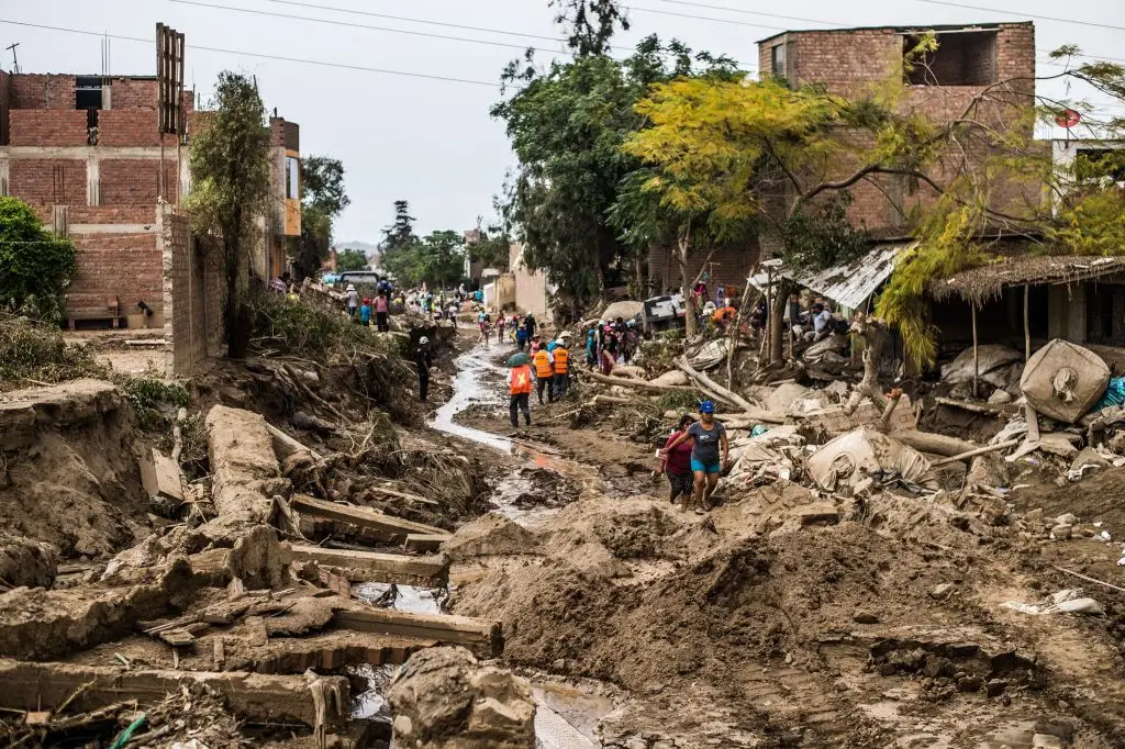 Large parts of the world will be hit by extreme temperatures alongside weather-caused natural disasters after rising sea levels (Ernesto Benavides/AFP via Getty Images)
