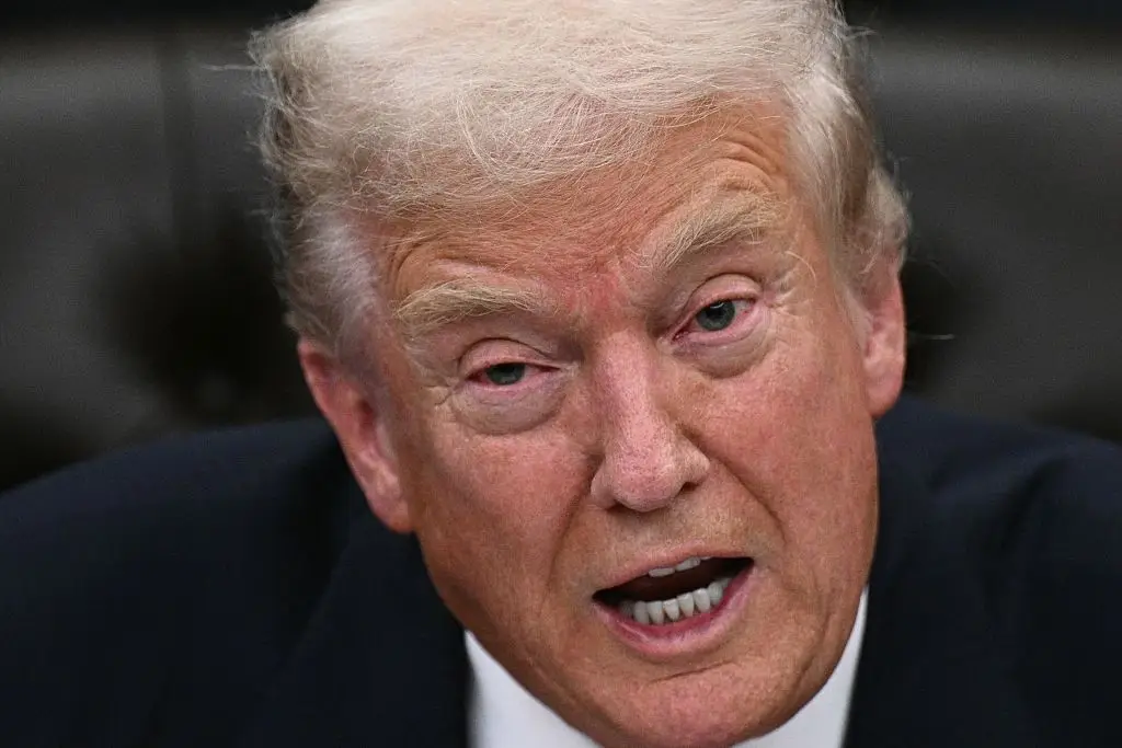 Leavitt claimed that Trump is in 'exceptional physical health' (Brendan Smialowski/AFP via Getty Images)