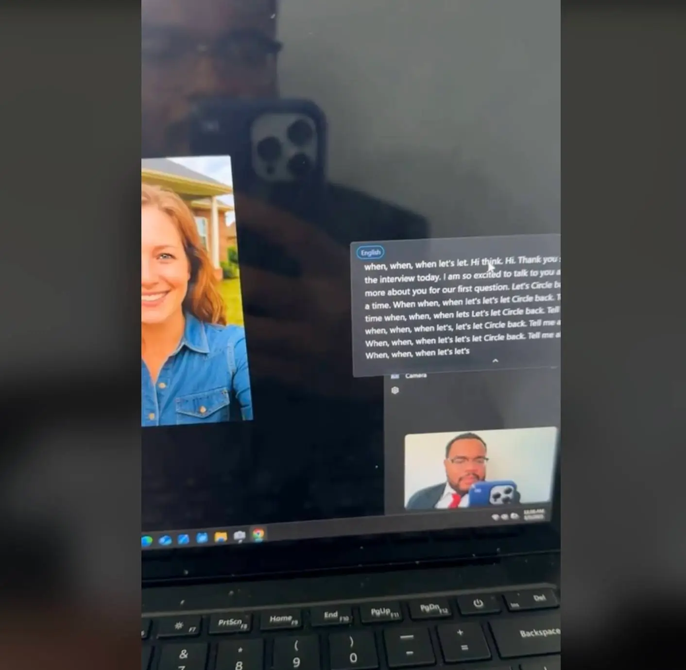 AI interviews continue to go viral on TikTok (TikTok / Leo Humphries)