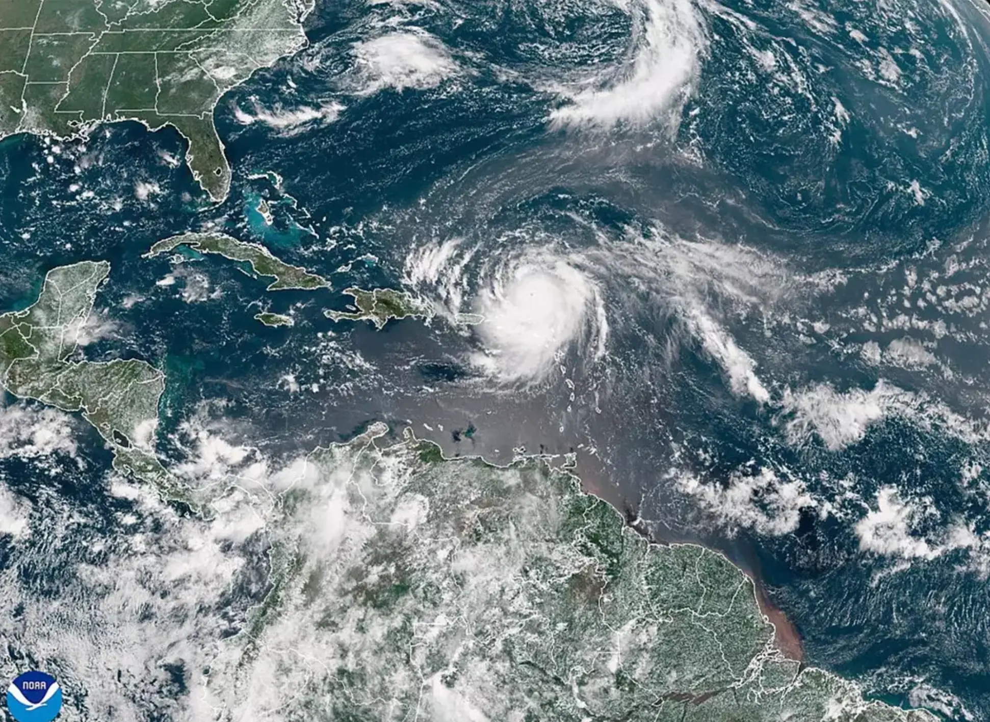 Hurricane Erin is expected to cause issues (NOAA via Getty Images)