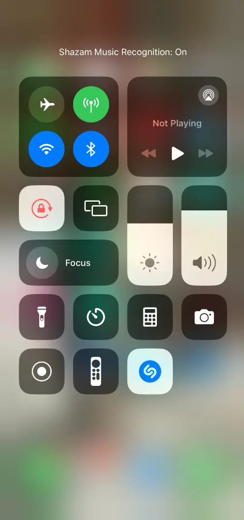 The Shazam app can easily be added to your control centre (UniladTech)