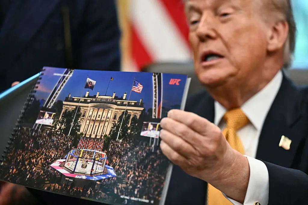 President Trump is hosting the UFC event at the White House this weekend (Kent NISHIMURA/AFP via Getty Images)