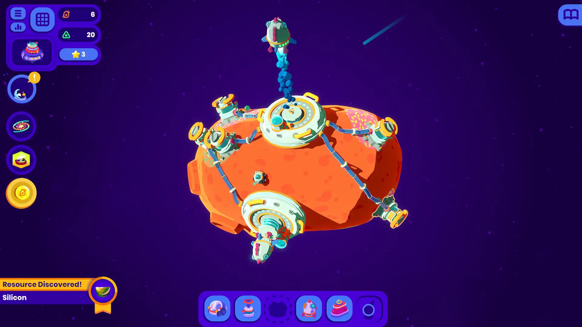 Star Birds has you building bases on asteroids, and is great for anyone looking to relax (Toukana Interactive)