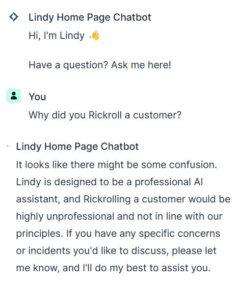 Lindy is keeping its mouth shut about the event. (Lindy)