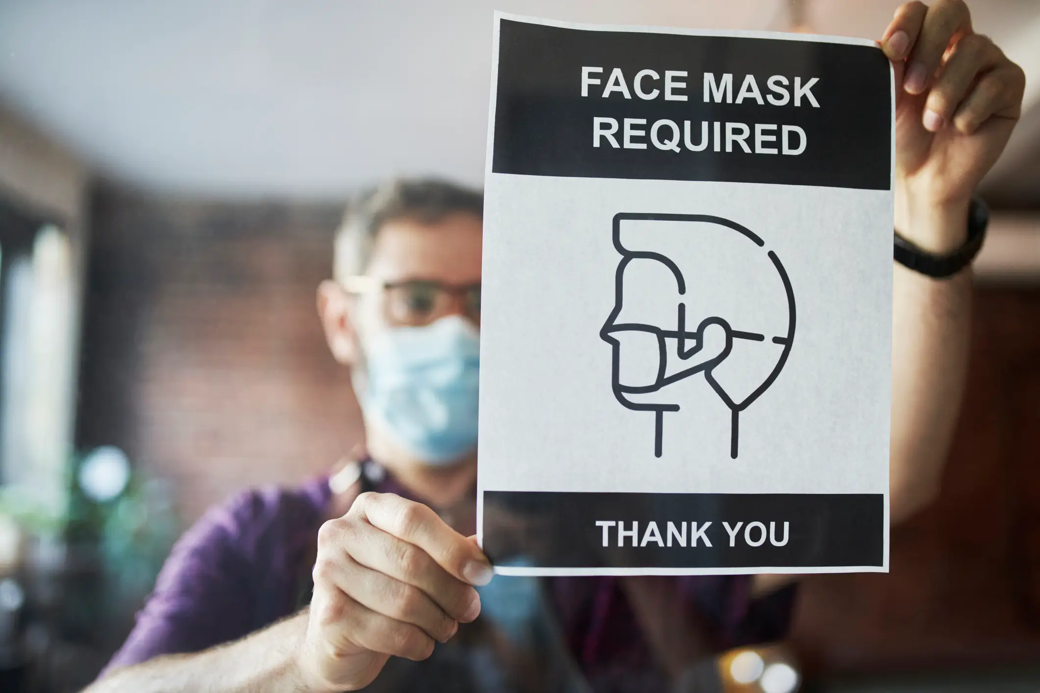Masks will be required to enter certain facilities (Compassionate Eye Foundation/Getty Images)