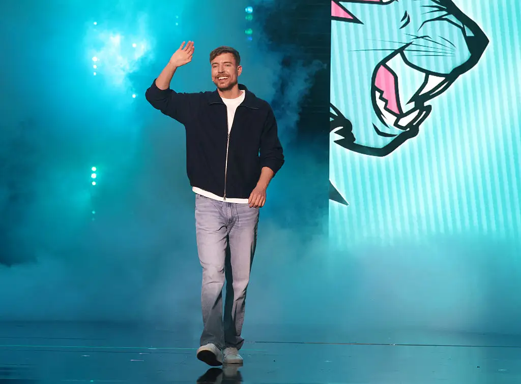 MrBeast could go head-to-head against Logan Paul, according to a wrestling star (Kevin Mazur/Getty Images for YouTube)