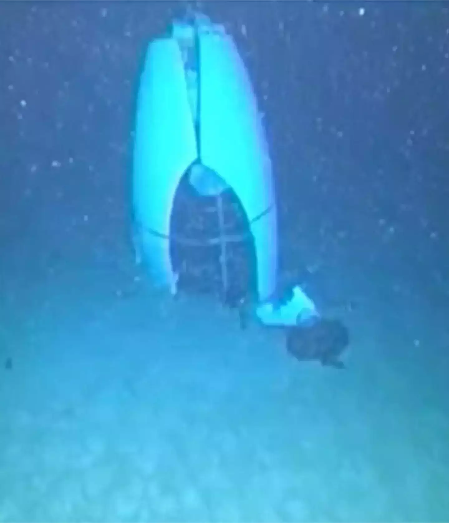 Footage of the Titan submersible was shown at the hearing (US Coast Guard)