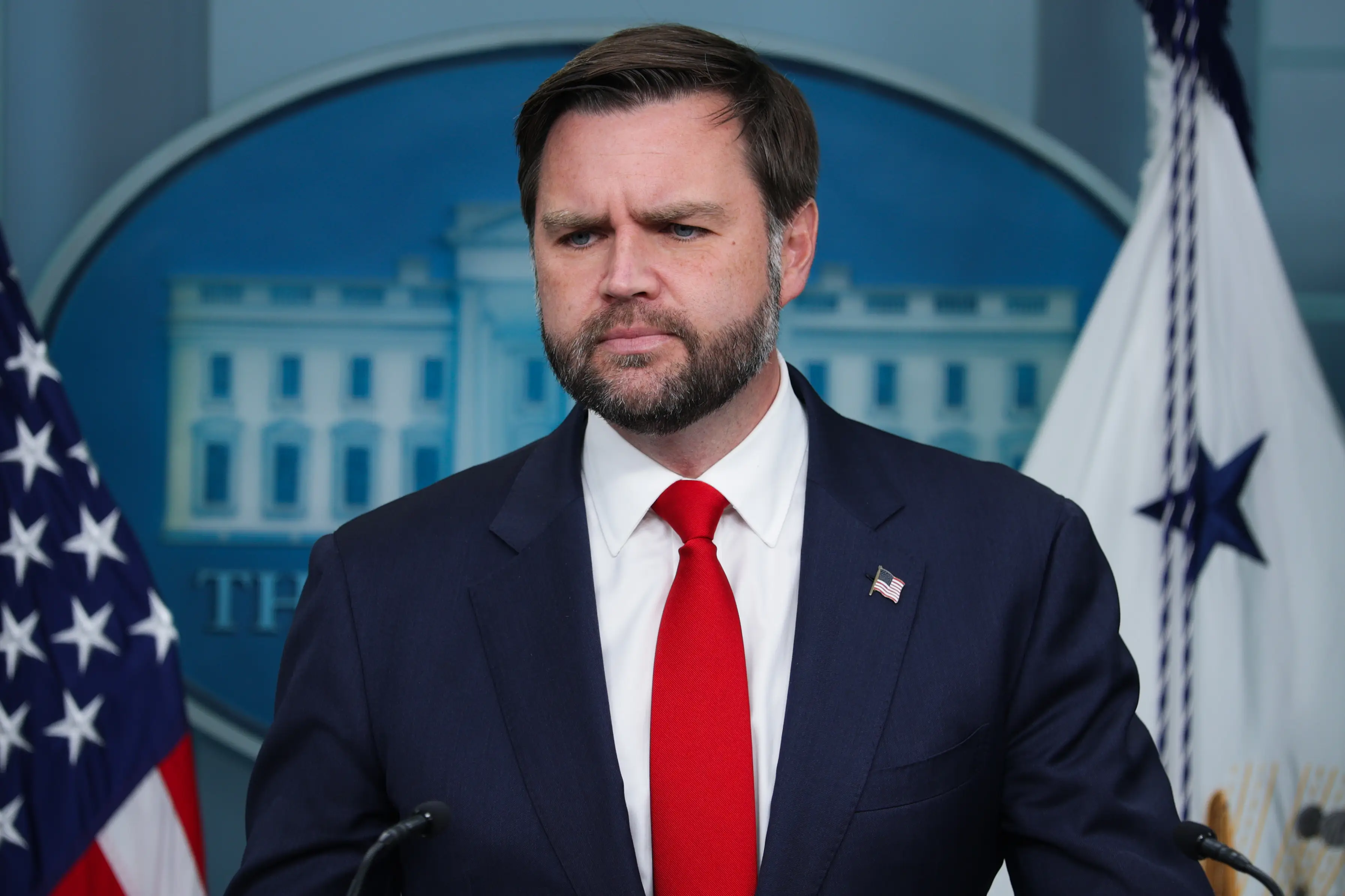 JD Vance spoke out about the vile messages from a Young Republican group chat (Alex Wong/Getty Images)