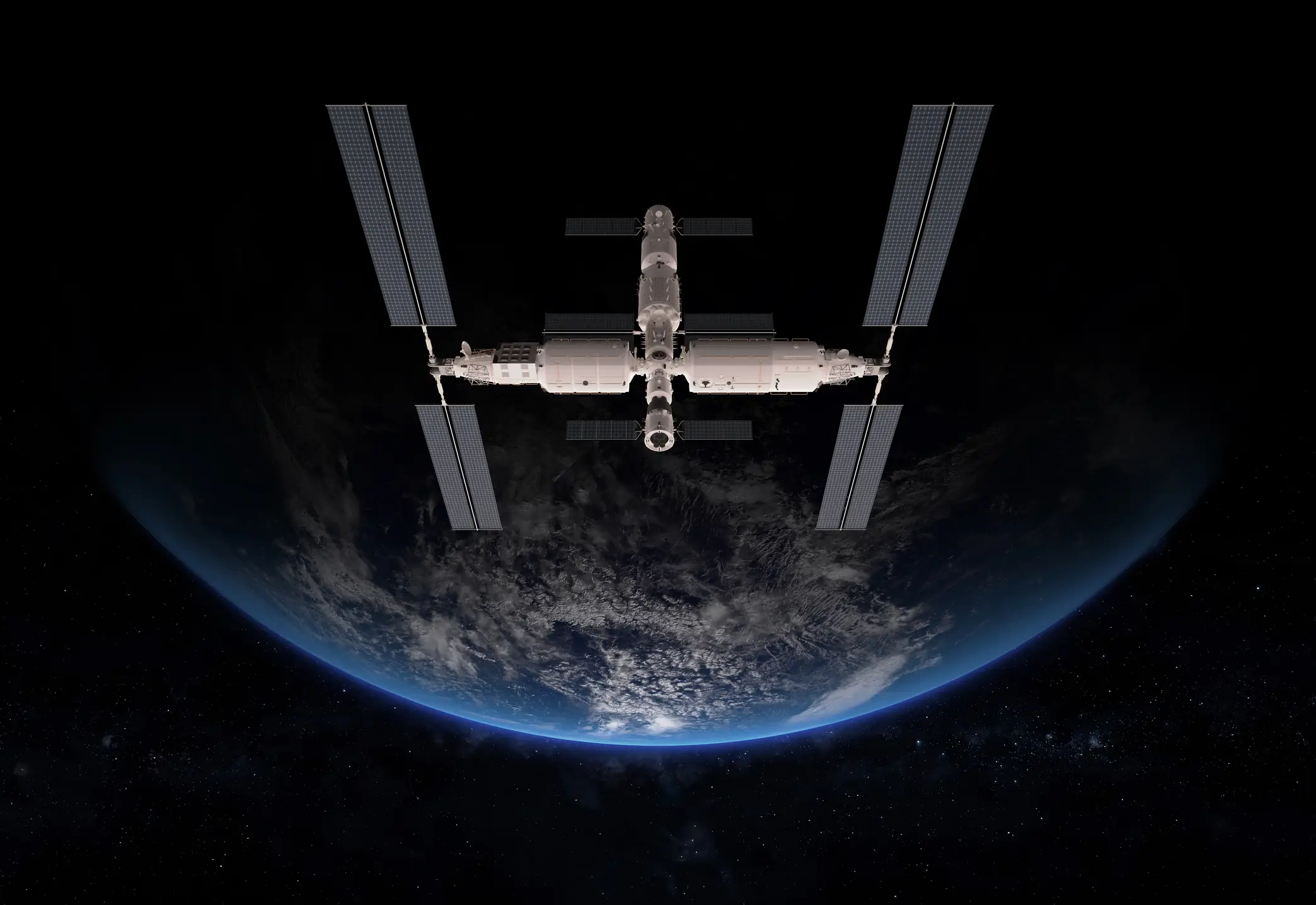 Samples of a new mysterious microbe have been collected from China's Tiangong space station. (xia yuan/Getty)