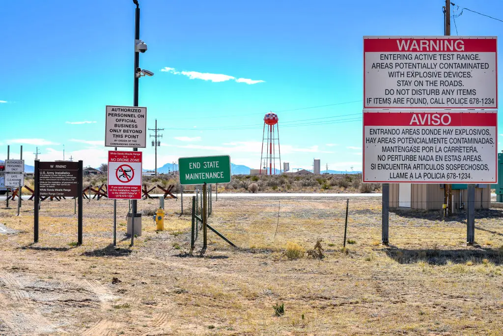 A GPS jamming technology test was conducted at the White Sands Missile Range nearby (Valerie Macon/AFP via Getty Images)