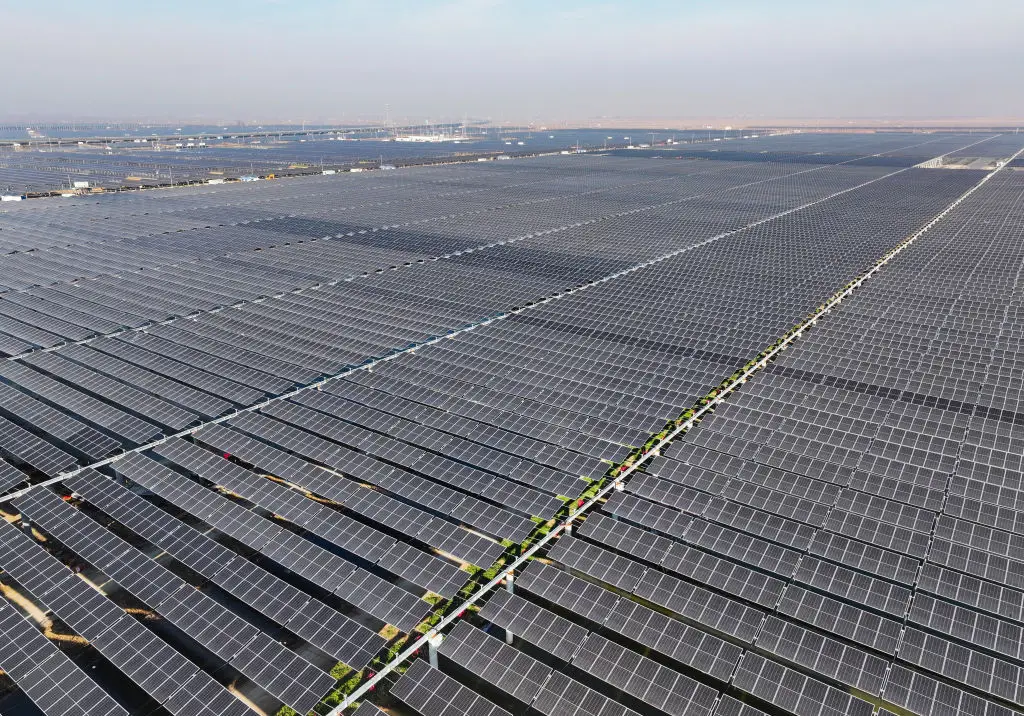 China have been leading the rest of the world in solar production (Costfoto/NurPhoto via Getty Images)