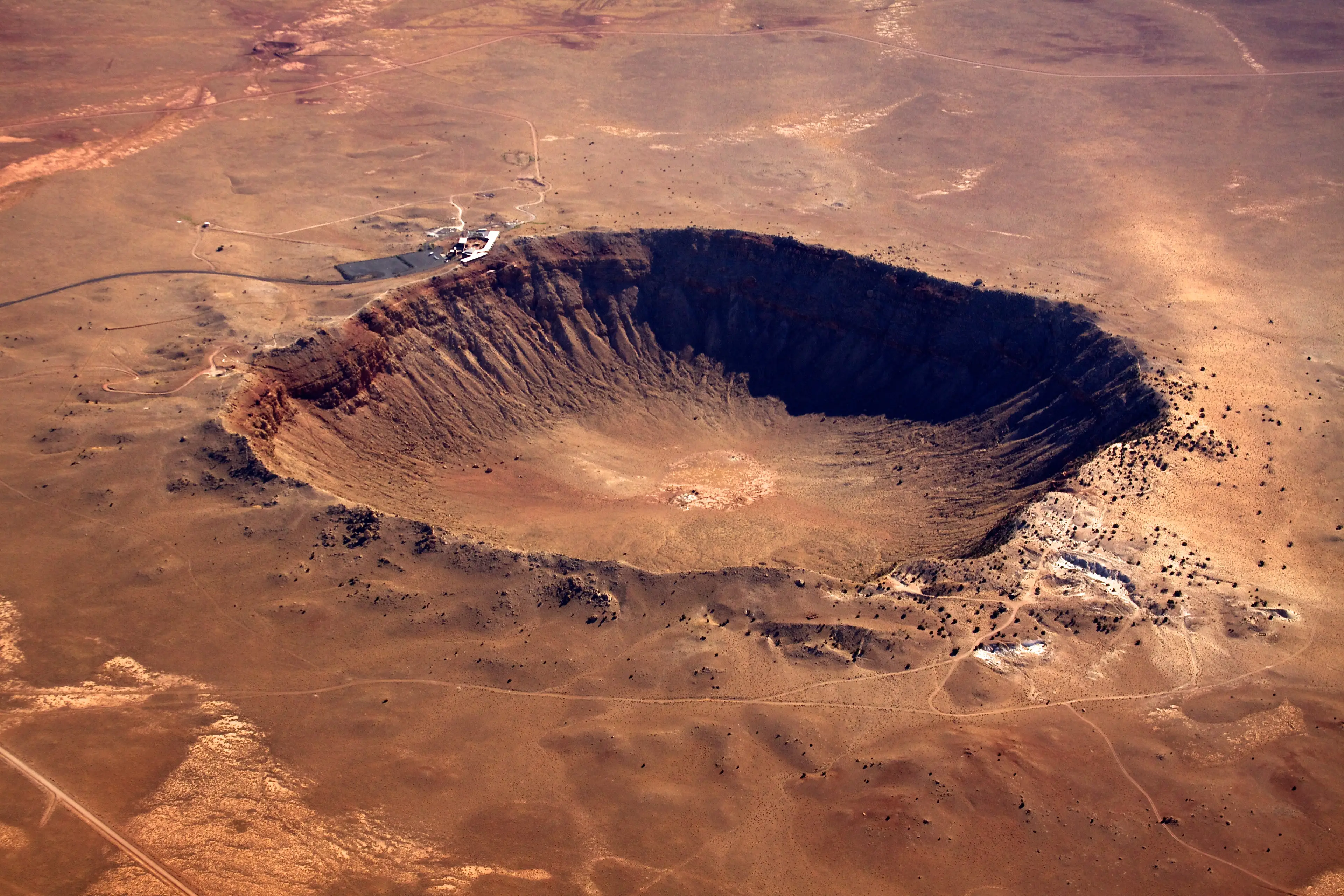 Arizona's Barringer Crater shows the impact even a relatively small asteroid can make (Chris Saulit / Getty)