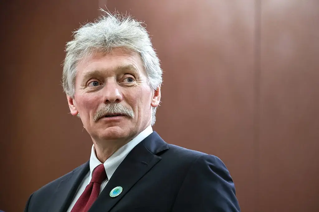 Dmity Peskov has criticised the deployment of space weapons, demanding that space remains peaceful (Alexander Kazakov/Pool/AFP via Getty Images)