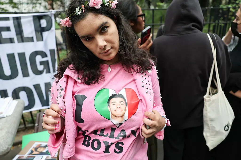 The unnamed woman claims to be AI Luigi Mangione's 'wife' (TIMOTHY A.CLARY / Contributor / Getty)