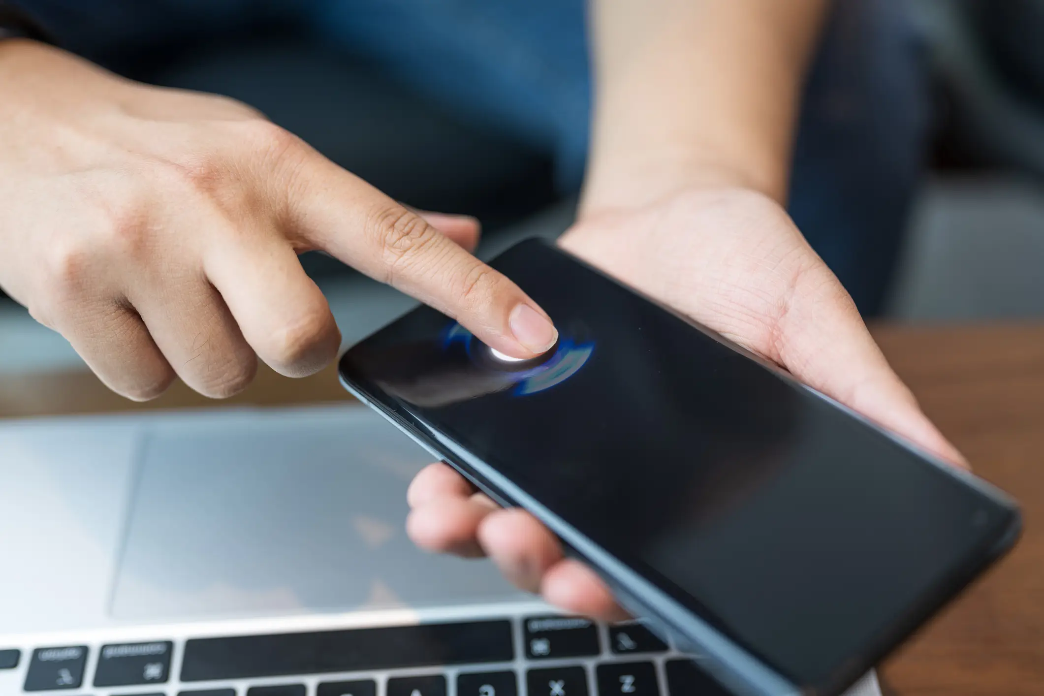 Fingerprint ID miraculously doesn't work when you're dead, as the phone won't detect any electrical signals (Getty Stock)