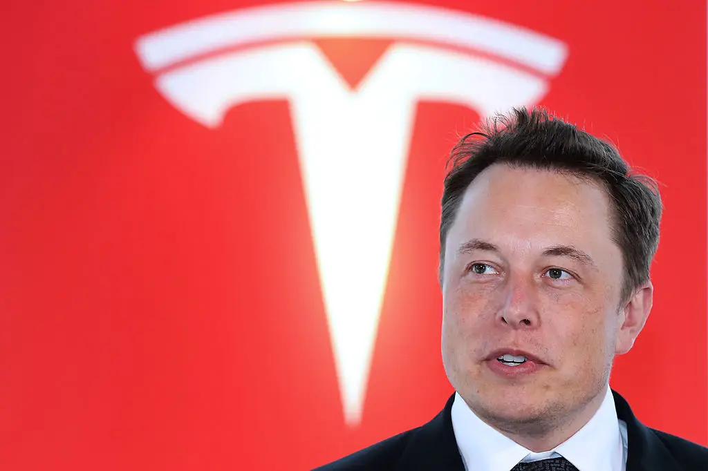 Musk has claimed that linking FSD to the crash 'makes no sense' as it 'drives slowly' through the area where the crash took place (Yuriko Nakao/Bloomberg via Getty Images)
