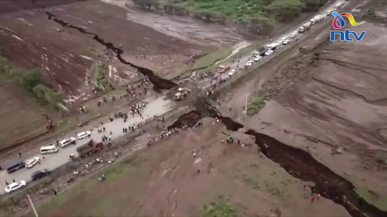 The cracks are so large that they've separated highways.