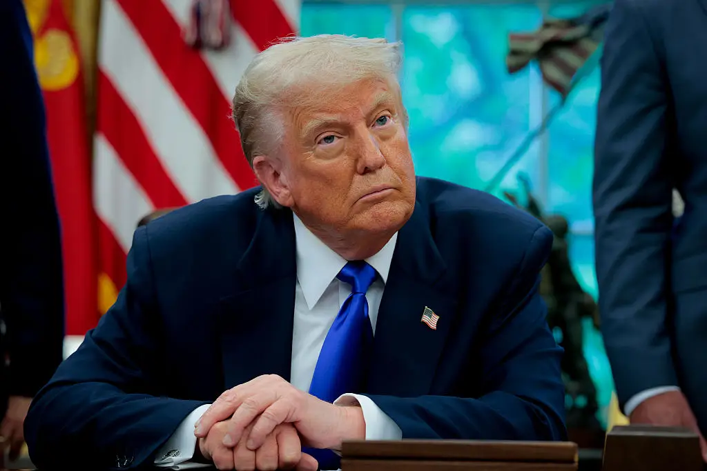 President Trump admitted that he 'doesn't know' the influencer (Anna Moneymaker/Getty Images)