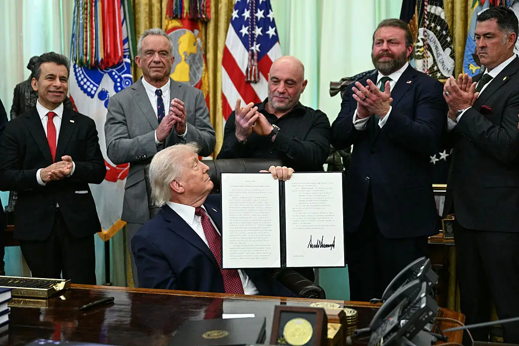 Rogan supported Trump during the 2024 presidential elections (Jim WATSON/AFP via Getty Images)