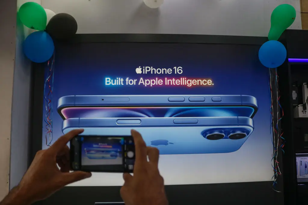 Apple Intelligence has become a key part of the iPhone in recent years, and the amount of space it commands might surprise you (Firdous Nazir/NurPhoto via Getty Images)