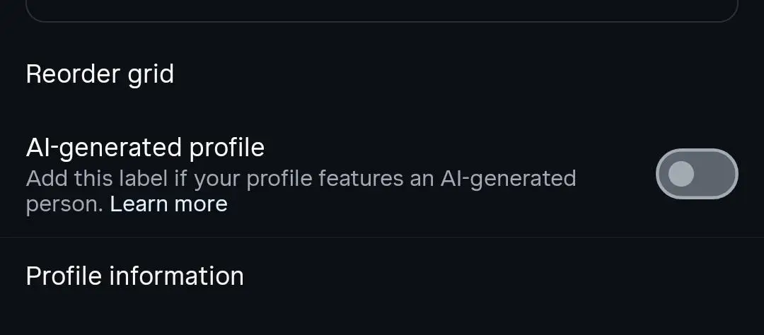 This AI setting is reportedly difficult to undo (Instagram)
