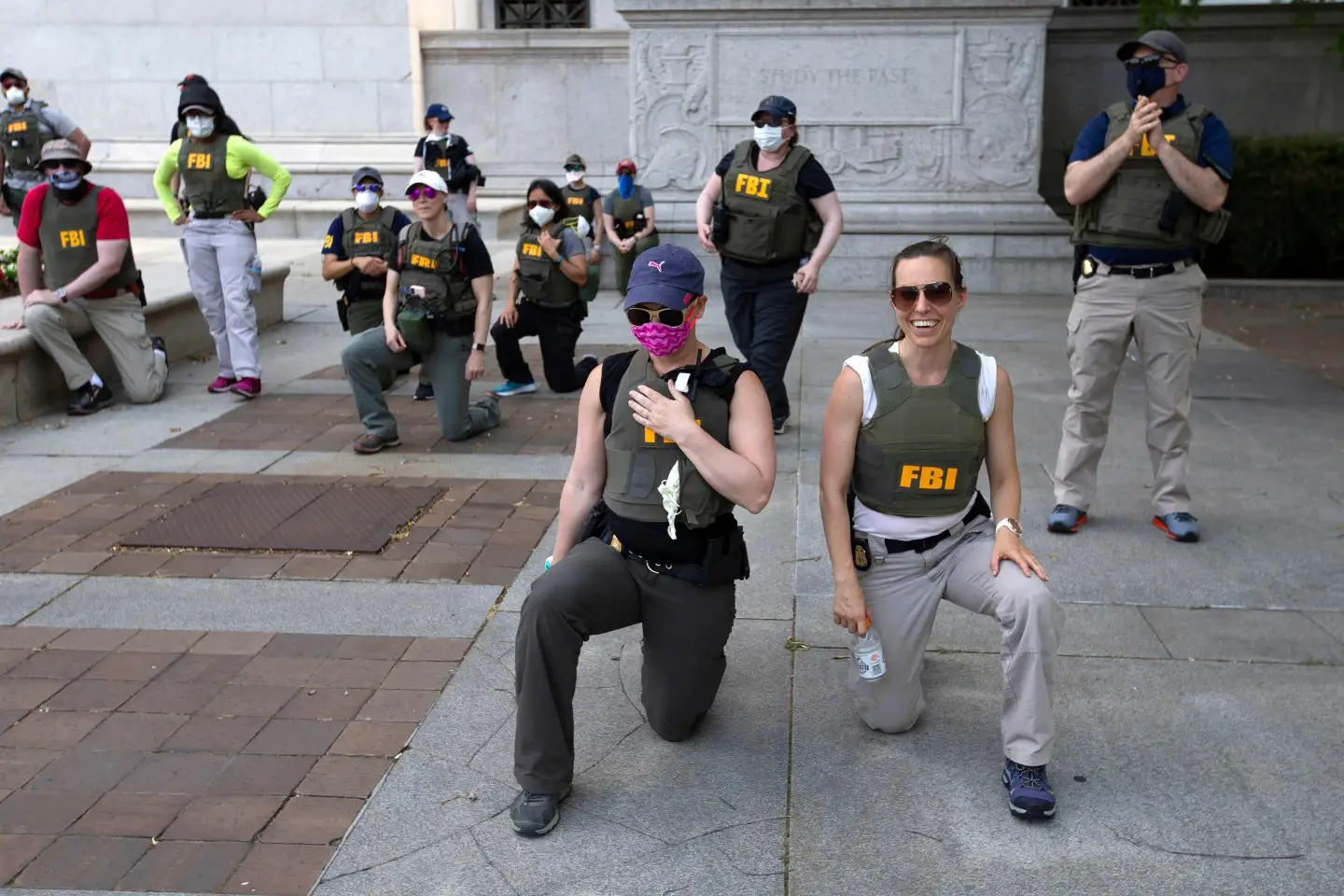The FBI agents were dismissed for kneeling during a racial injustice protest back in 2020 (AP Photo/Jose Luis Magana, File)
