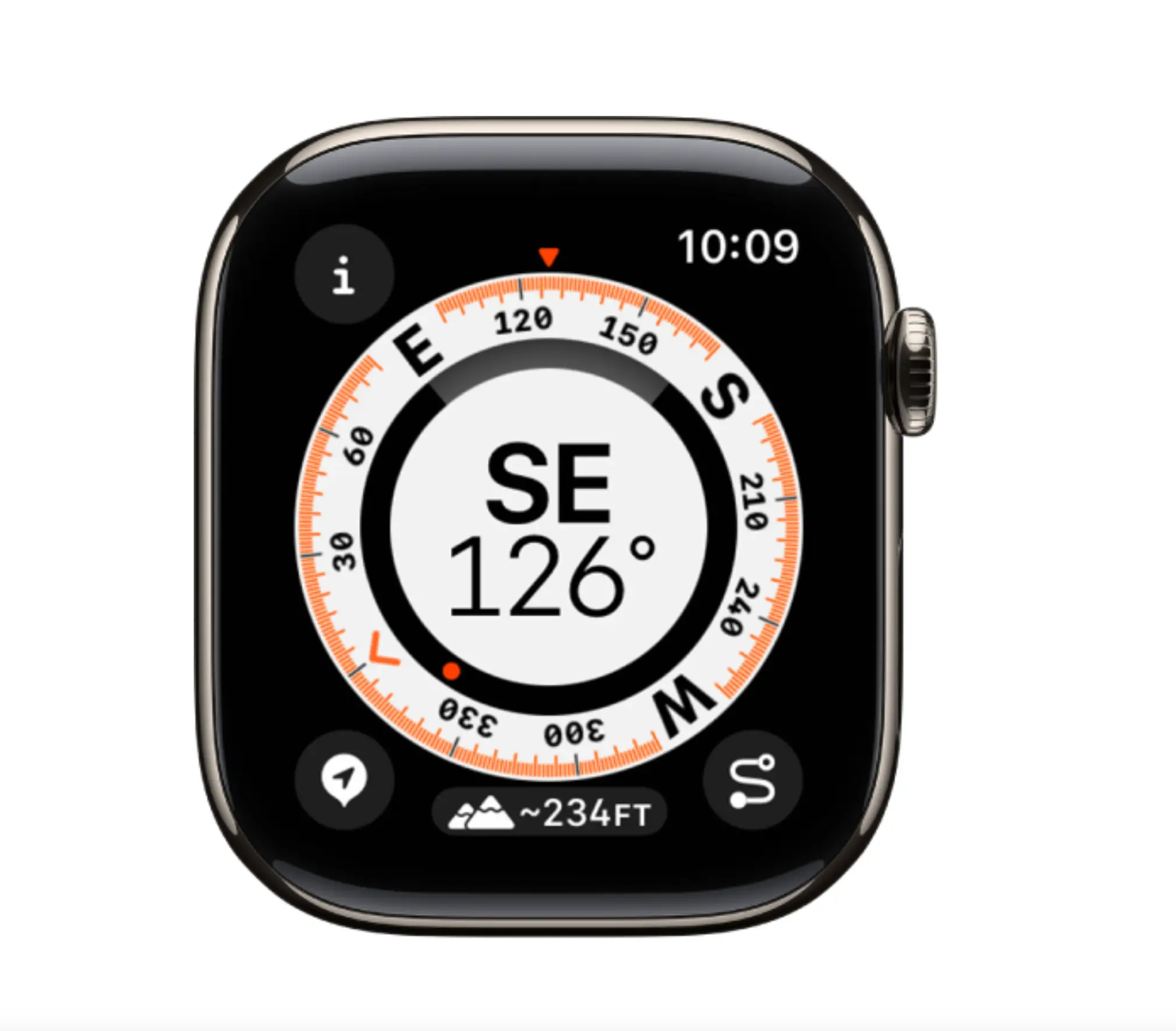 The handy featured can be accessed using the Compass app (Apple)