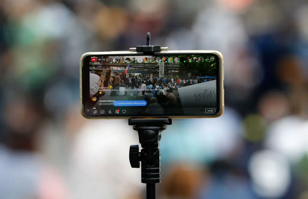 Facebook live streams are used to cover anything from weddings to political events (Chaiwat Subprasom/SOPA Images/LightRocket via Getty Images)