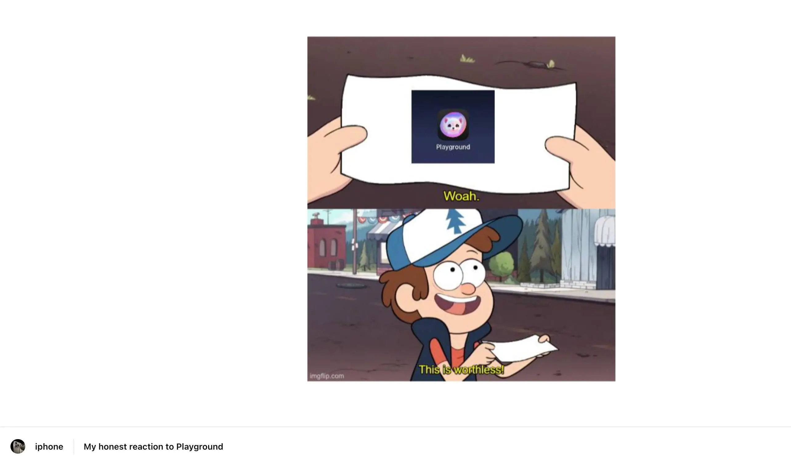 Early reactions to Image Playground aren't the best (Reddit)