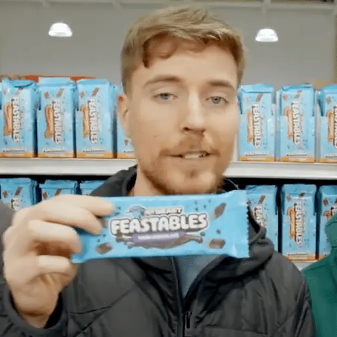 MrBeast loses it after discovering someone put rival chocolate on his set