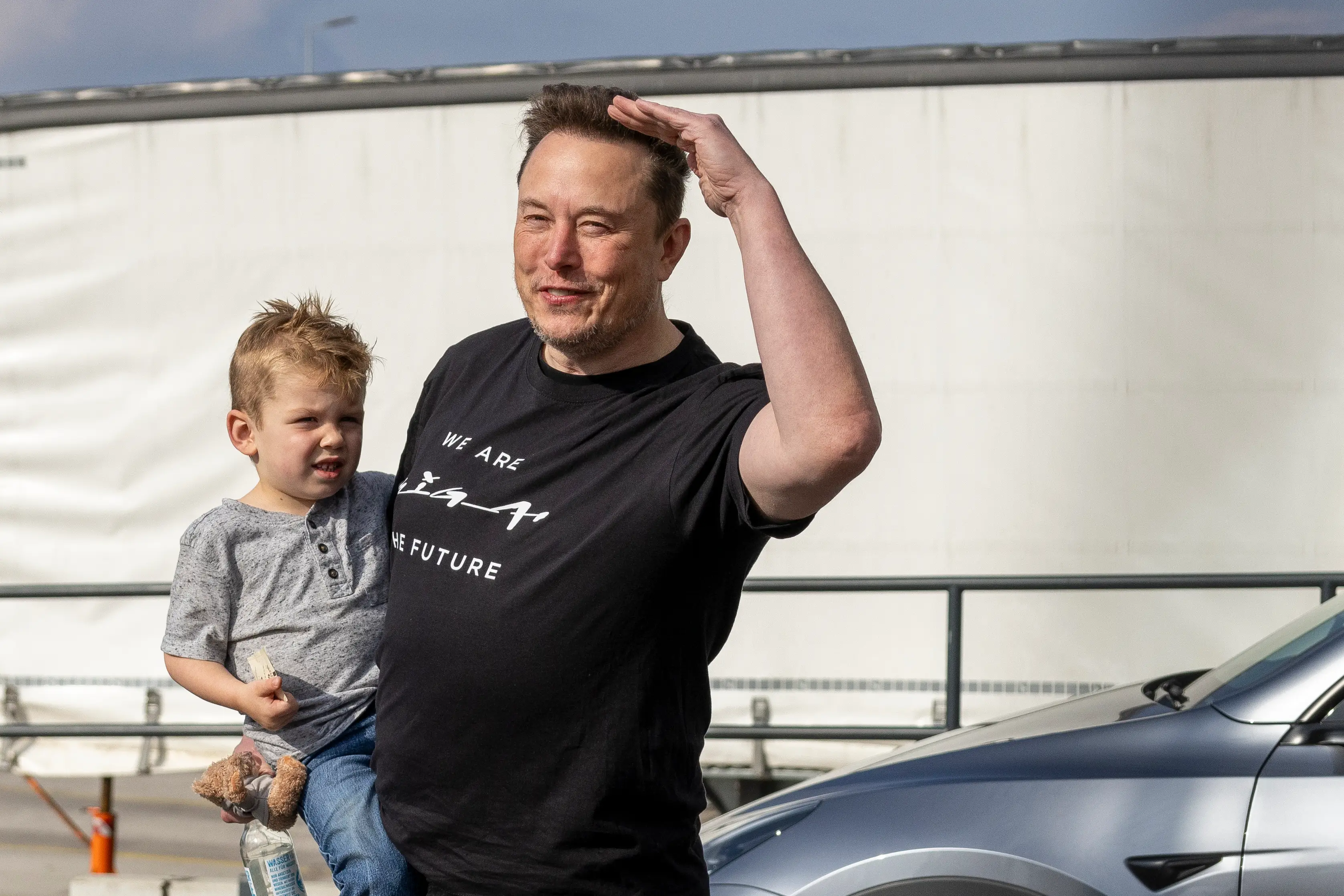 Elon Musk and X Æ A-Xii (Maja Hitij / Staff / Getty)