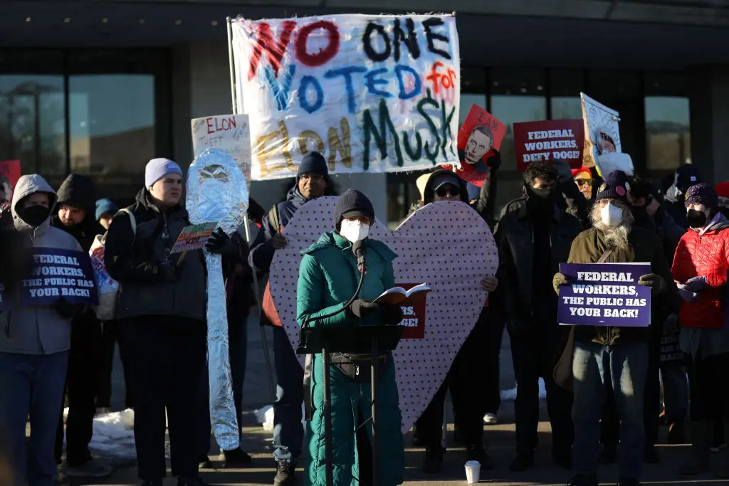 There's been major backlash and mass firings since the DOGE took power (BRYAN DOZIER / Contributor / Getty)