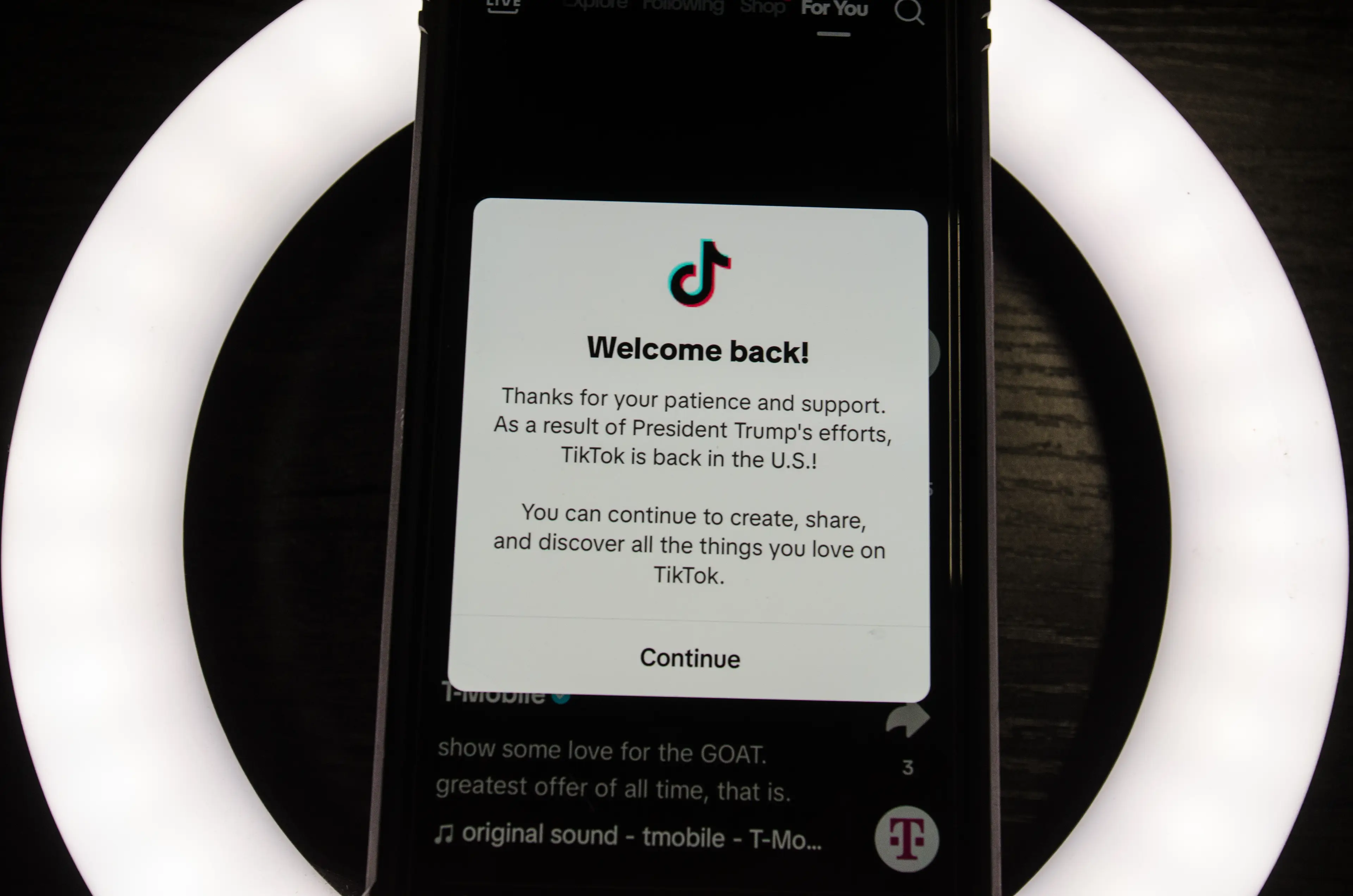 TikTok is back online in the USA, but for how long? (Anadolu / Contributor / Getty)