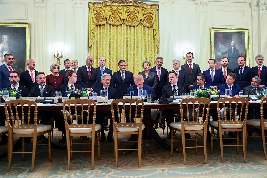 Many of the world's richest people joined President Trump at the White House (Bloomberg / Contributor / Getty)